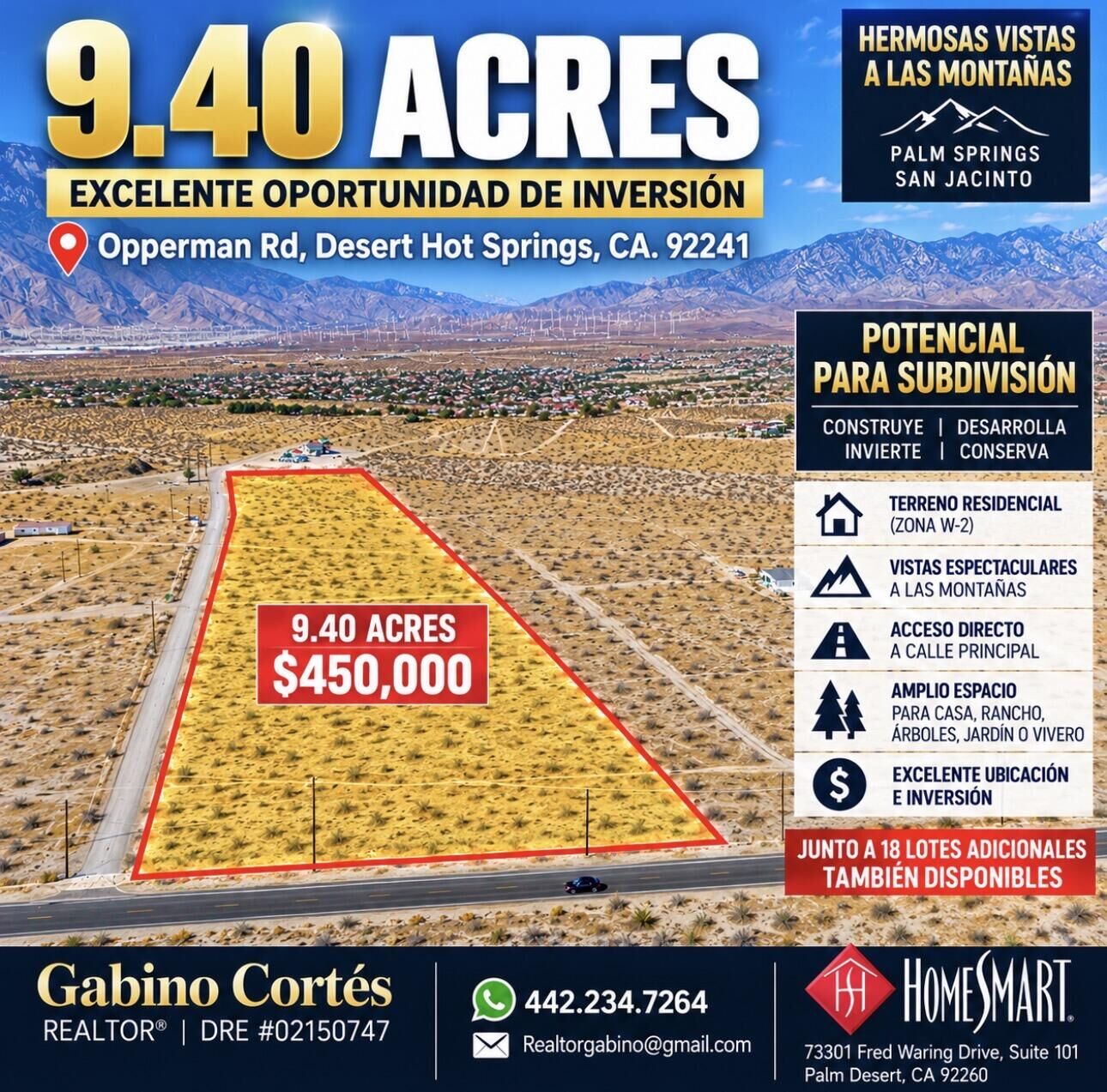 Property Photo:  0 Opperman Road  CA 92241 