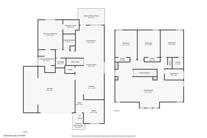 Property Photo: 230 Madrid Street TX 78640