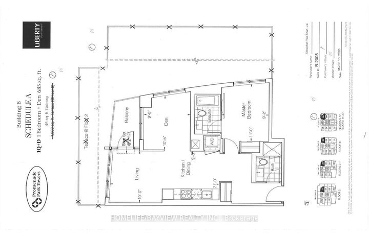 Property Photo:  50 Upper Mall Way 2008  ON L4J 0L8 
