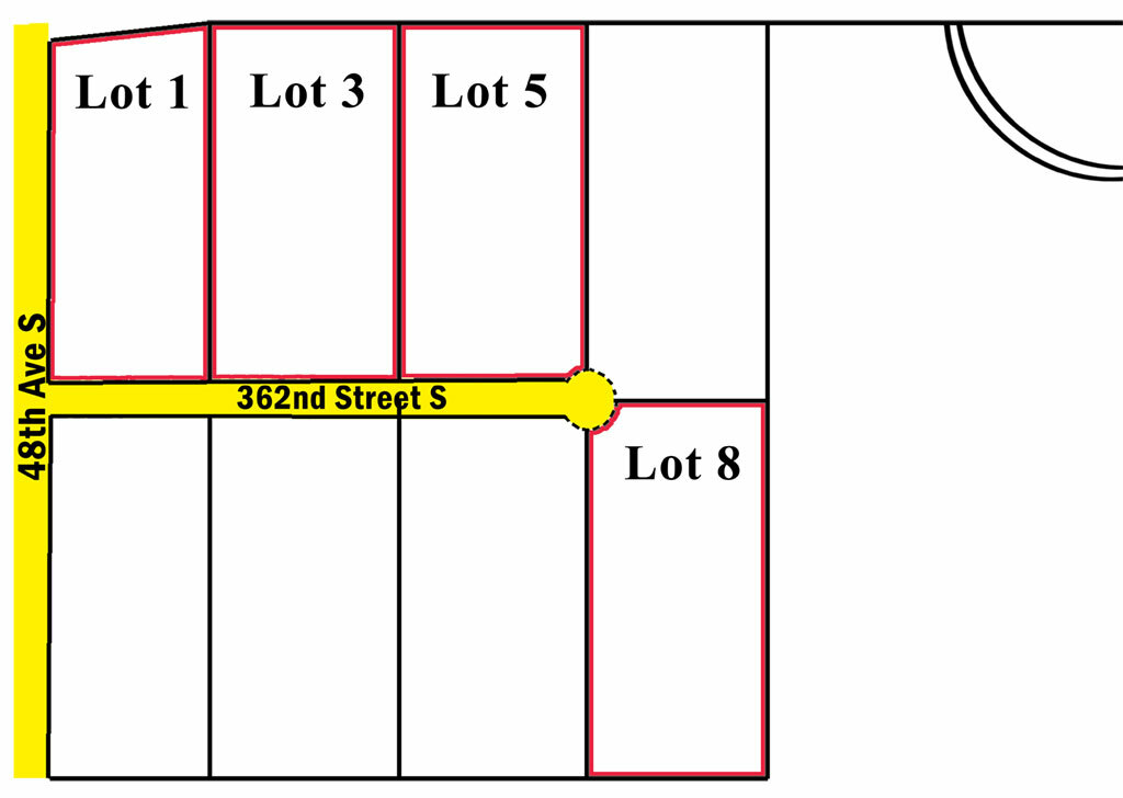 Property Photo: 4 leveled 5+ acres lot 0 Xxx 362nd (Lot 5) St S  WA 98580 