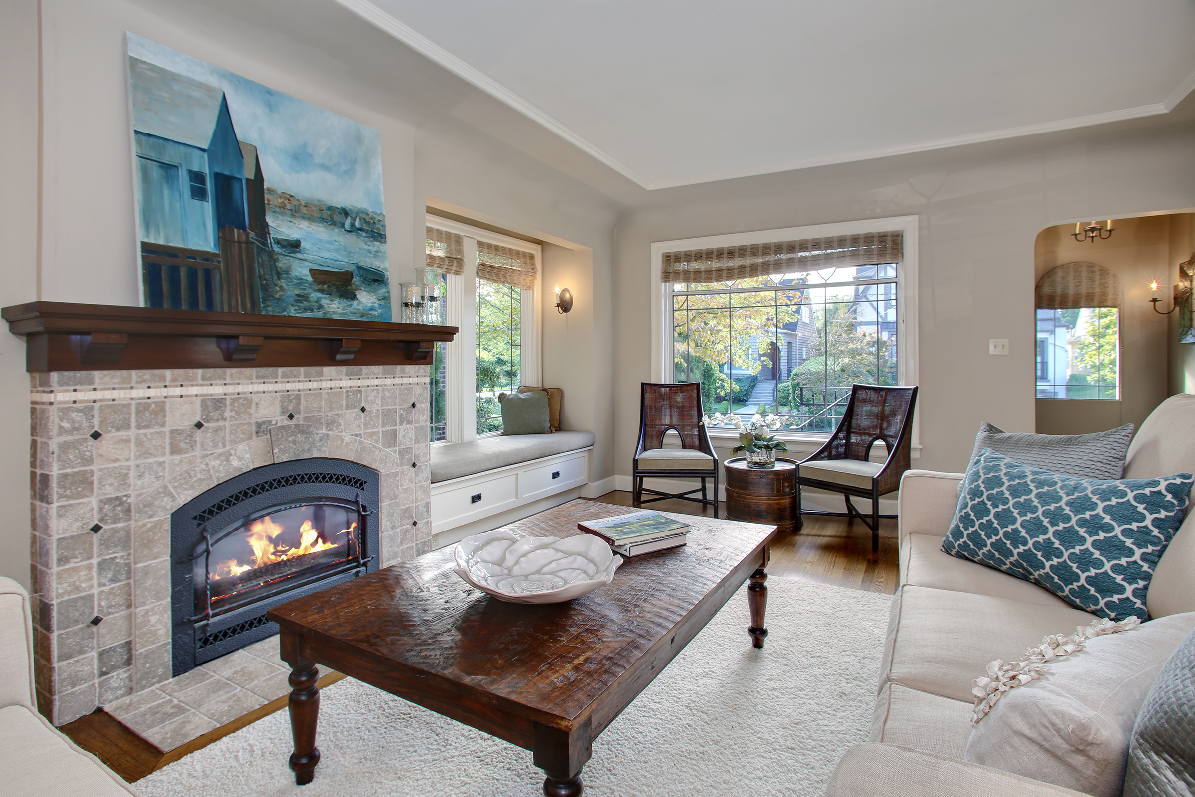 Property Photo: Living room with original hardwood floors 2310 41st Ave E  WA 98112 
