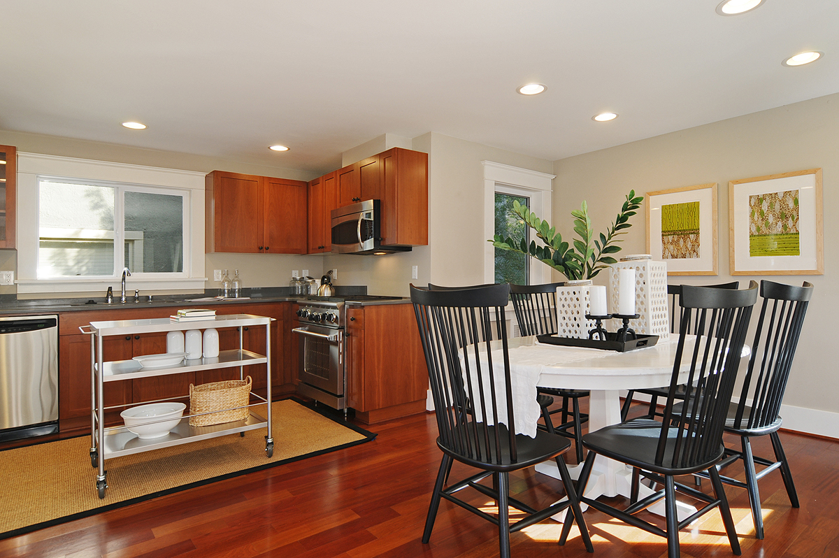 Property Photo: Living room, dining room, kitchen, powder room 3838 Interlake Ave N  WA 98103 