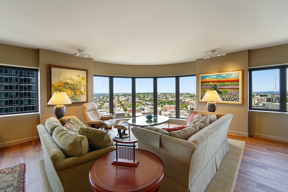 Property Photo: Great Room, View from 21G 1301 Spring St 21G  WA 98104 
