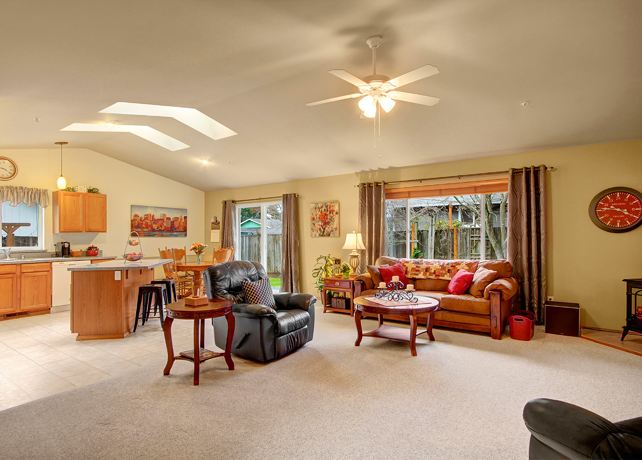 Property Photo: Texas-size open-concept living-kitchen area 2231 75th St SE  WA 98203 